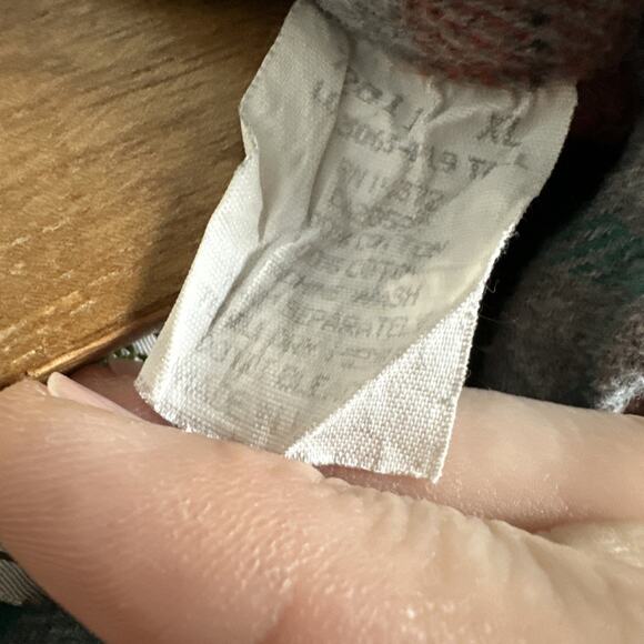 Vtg Five Brother Flannel Shirt Men XL TallMan Plaid Heavy Cotton Flap Pocket USA - Picture 5 of 9